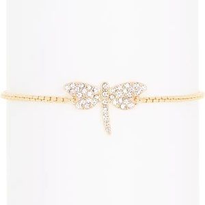 DKNY Pave Dragonfly Slider Bracelet